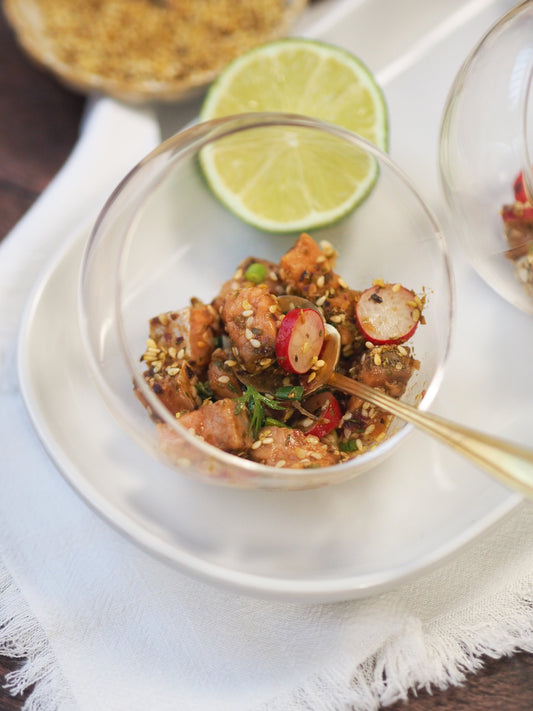 TARTARE DE SAUMON AU GINGEMBRE