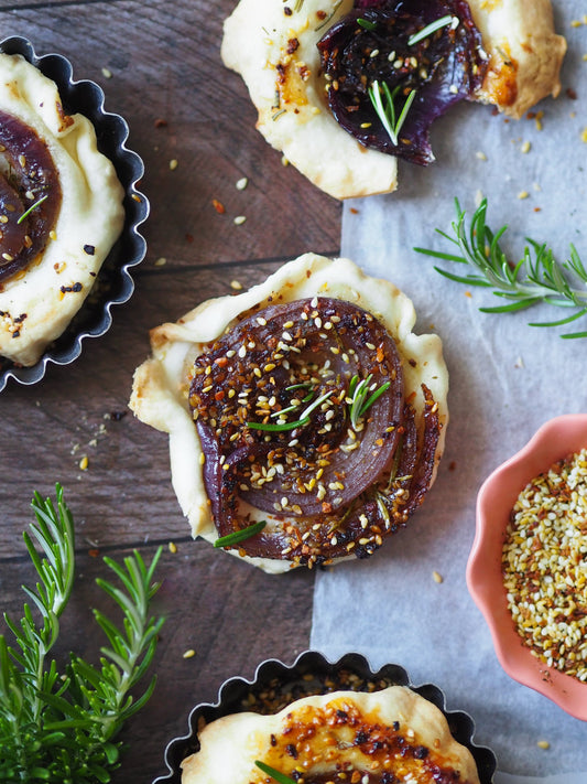 MINIS TATINS D'OIGNONS ROUGES