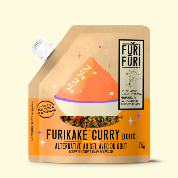 FURIKAKE CURRY DOUX - Alternative au sel - Condiment sésame & algues