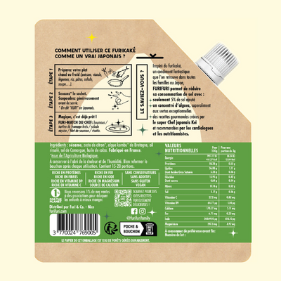 FURIKAKE CITRON PACK DUO - Alternative au sel - Condiment sésame & algues