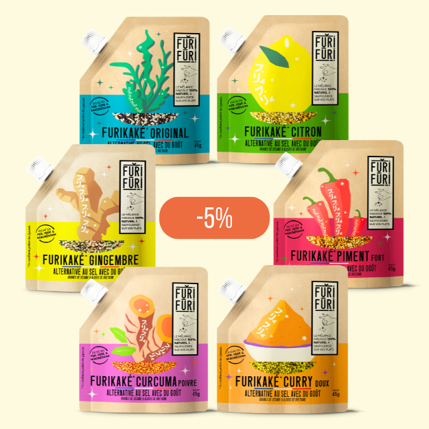 PACK DECOUVERTE - Alternative au sel - Condiment sésame & algues