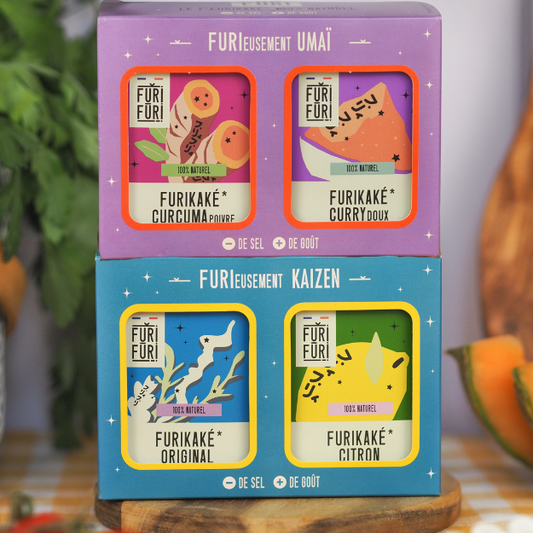 DUO COFFRETS UMAI & KAIZEN - Alternative au sel - Condiment sésame & algues
