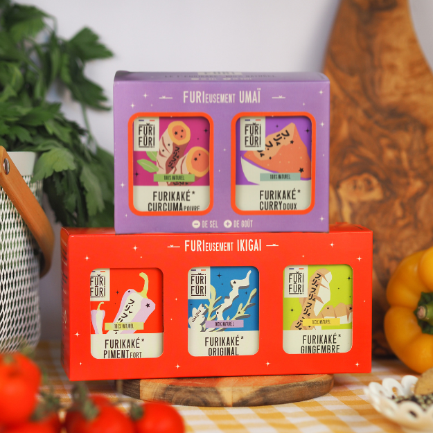 DUO COFFRETS IKIGAI & UMAI - Alternative au sel - Condiment sésame & algues