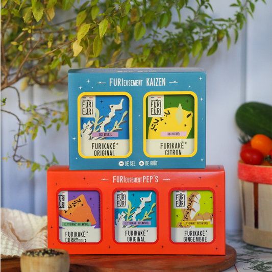 DUO COFFRETS PEP'S & KAIZEN - Alternative au sel - Condiment sésame & algues