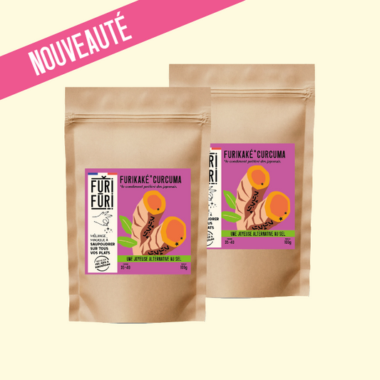 ECO-REFILL FURIKAKE CURCUMA DUO - Alternative to salt - Sesame & seaweed condiment