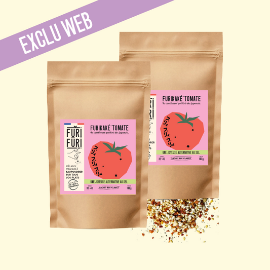 ECO-REFILL FURIKAKE TOMATO DUO - Alternative to salt - Sesame & seaweed condiment