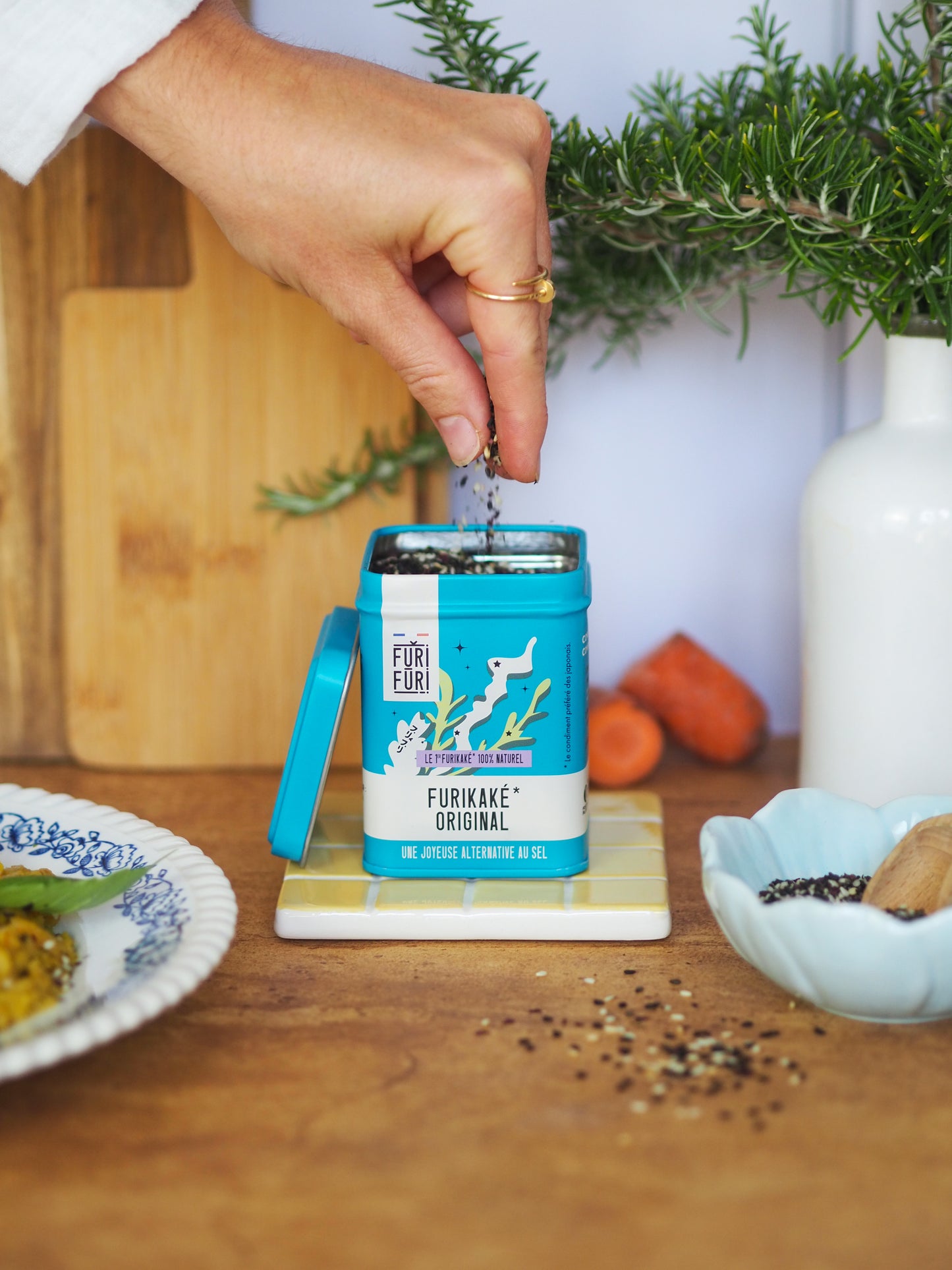 DUO POT & ECO-RECHARGE FURIFURI ORIGINAL - Alternative au sel - Condiment sésame & algues