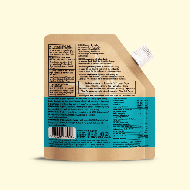 FURIKAKE ORIGINAL - Alternative au sel - Condiment sésame & algues