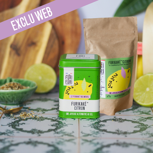 DUO POT & ECO-RECHARGE FURIFURI CITRON - Alternative au sel - Condiment sésame & algues