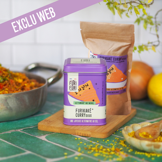 DUO POT & ECO-RECHARGE FURIFURI CURRY - Alternative au sel - Condiment sésame & algues