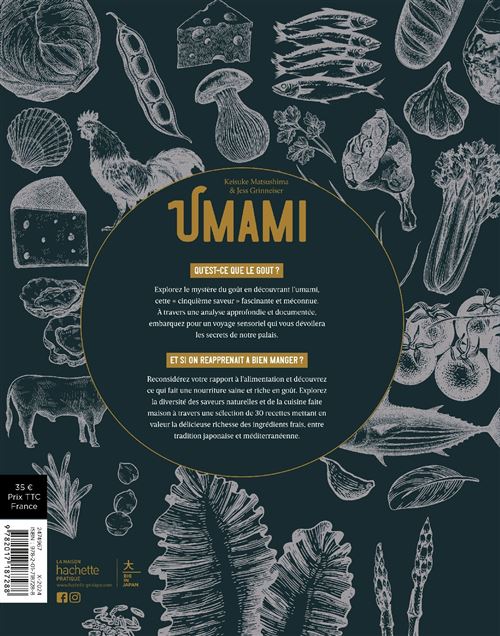 LIVRE UMAMI - grand format - relié - 30 recettes