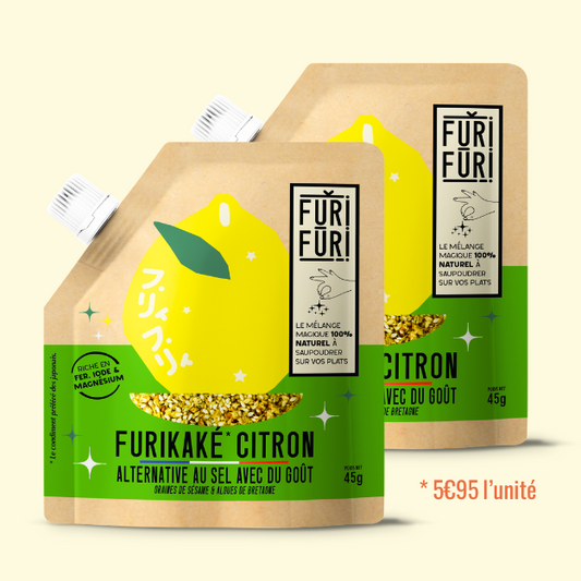 FURIKAKE LEMON DUO - Alternative to salt - Sesame & seaweed condiment