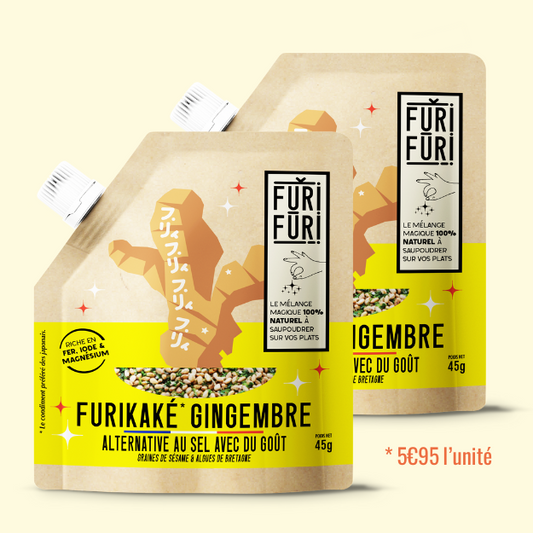 FURIKAKE GINGER DUO - Alternative to salt - Sesame & seaweed condiment