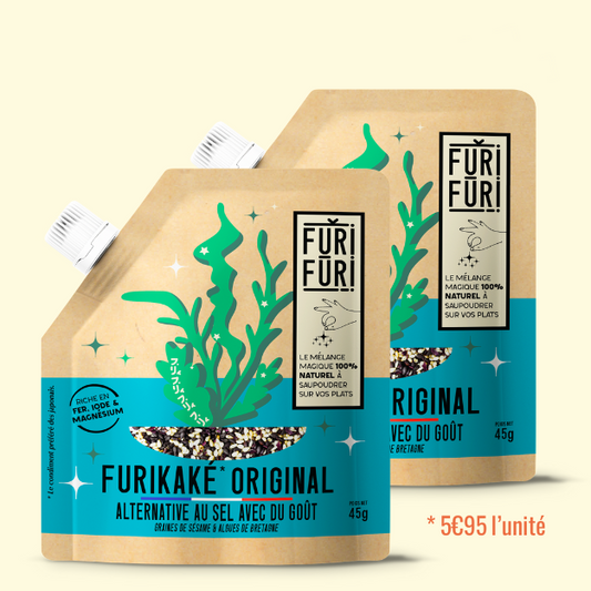 FURIKAKE ORIGINAL DUO - Alternative to salt - Sesame & seaweed condiment