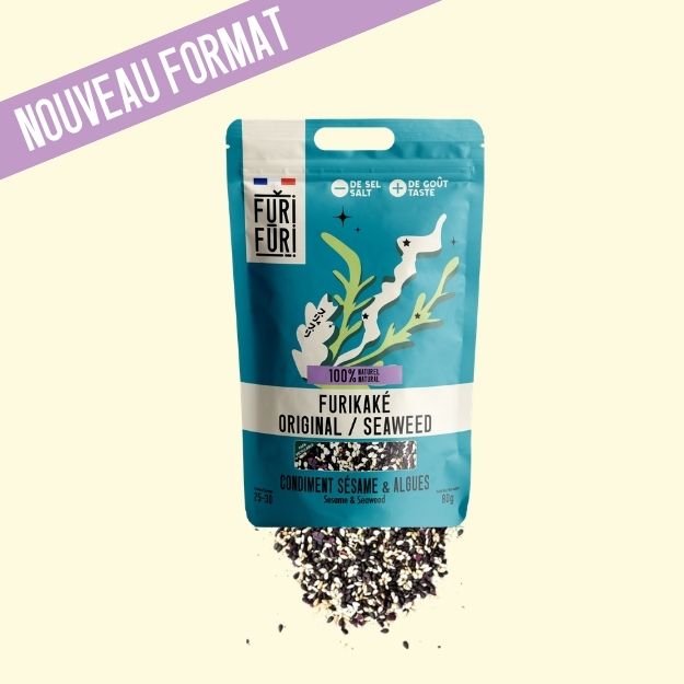 PACK 8 ECO-RECHARGES FURIKAKE ET GOMASIO - Alternative au sel - Condiment sésame & algues
