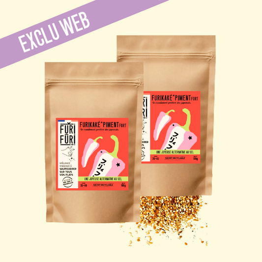 ECO-REFILL FURIKAKE HOT CHILI PEPPER DUO - Alternative to salt - Sesame & seaweed condiment