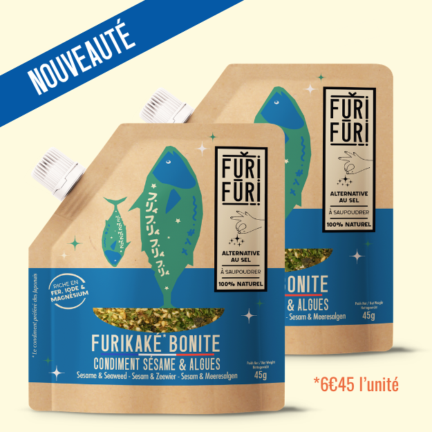 FURIKAKE BONITE DUO - Alternative au sel - Condiment sésame & algues