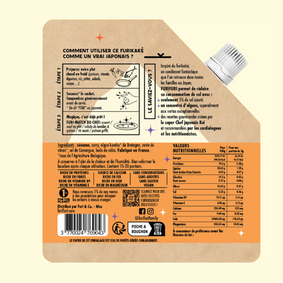 FURIKAKE CURRY DOUX PACK DUO - Alternative au sel - Condiment sésame & algues