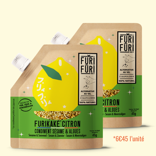FURIKAKE LEMON DUO - Alternative to salt - Sesame & seaweed condiment