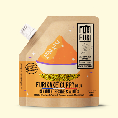 FURIKAKE CURRY DOUX - Alternative au sel - Condiment sésame & algues