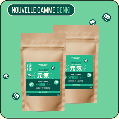 ECO-RECHARGE GENKI SPIRULINE DUO - Complément bien-être - Graine de chanvre & spiruline