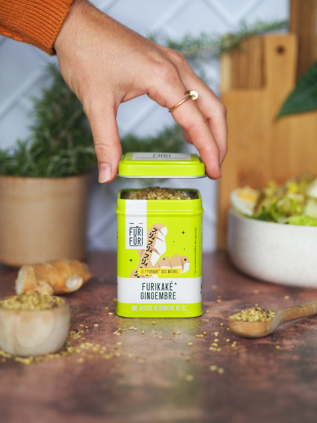 COFFRET CADEAU GINGEMBRE x CITRON - Alternative au sel - Condiment sésame & algues