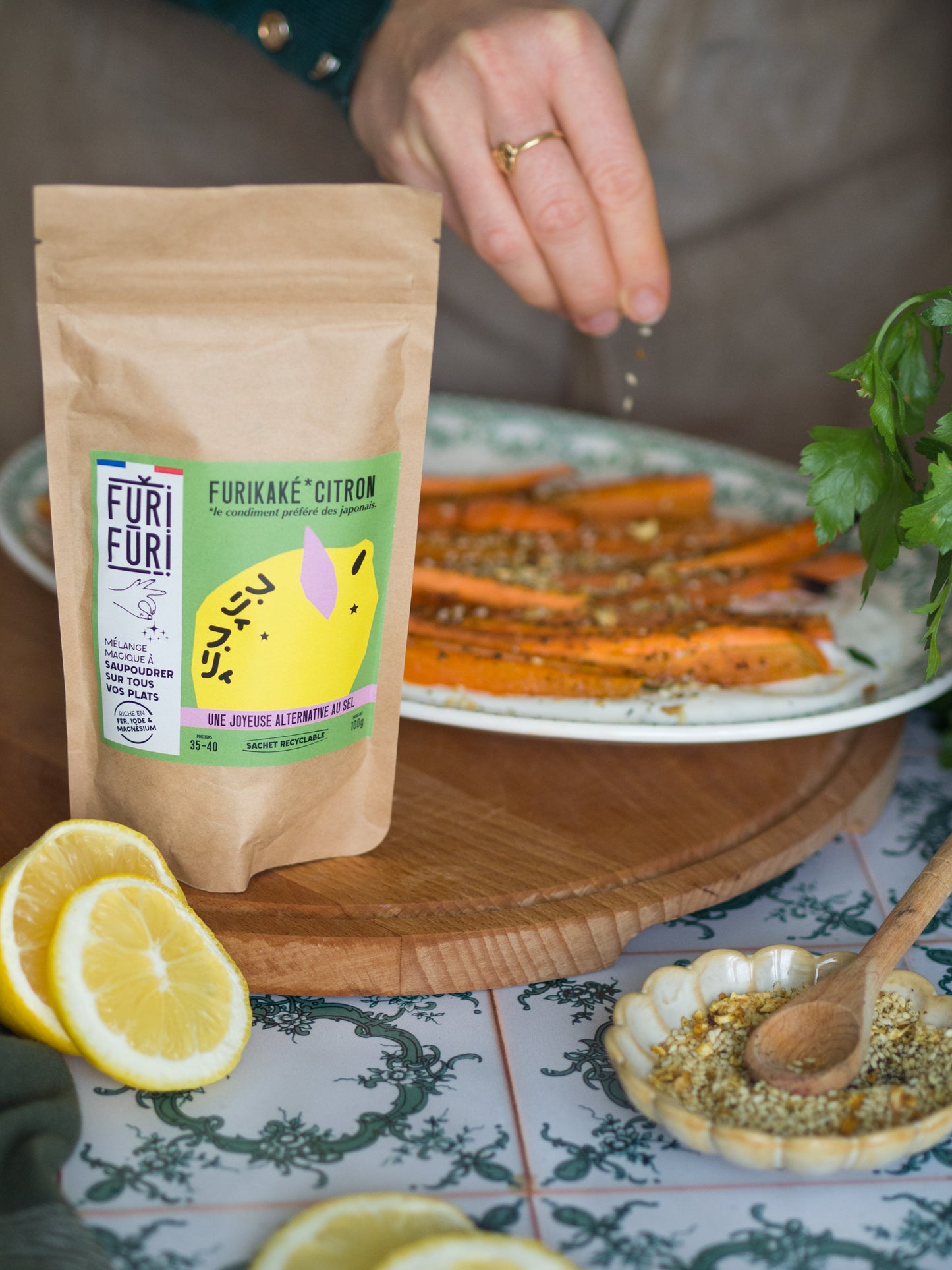 PACK 8 ECO-RECHARGES FURIKAKE - Alternative au sel - Condiment sésame & algues