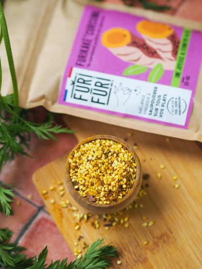 ECO-RECHARGE FURIKAKE CURCUMA DUO - Alternative au sel - Condiment sésame & algues