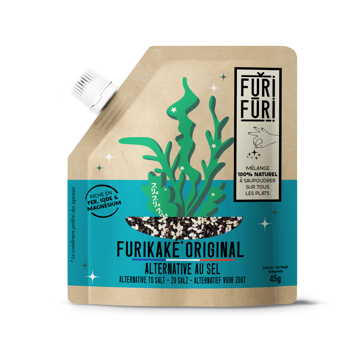 FURIKAKE ORIGINAL - Alternative to salt - Sesame &amp; seaweed condiment