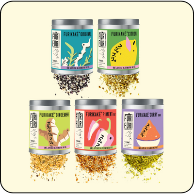 COFFRET 5 POTS À FURI - Alternative au sel - Condiment sésame & algues