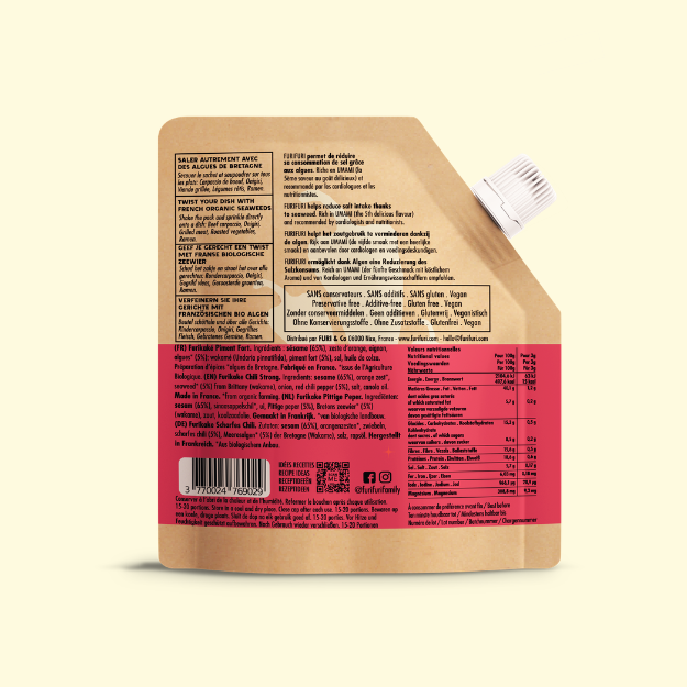 FURIKAKE PIMENT FORT - Alternative au sel - Condiment sésame & algues