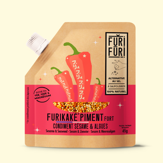 FURIKAKE PIMENT FORT - Alternative au sel - Condiment sésame & algues