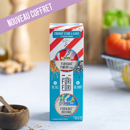 COFFRET CADEAU ORIGINAL x PIMENT - Alternative au sel - Condiment sésame & algues