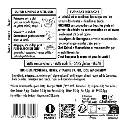 ECO-RECHARGE FURIKAKE PIMENT FORT DUO - Alternative au sel - Condiment sésame & algues