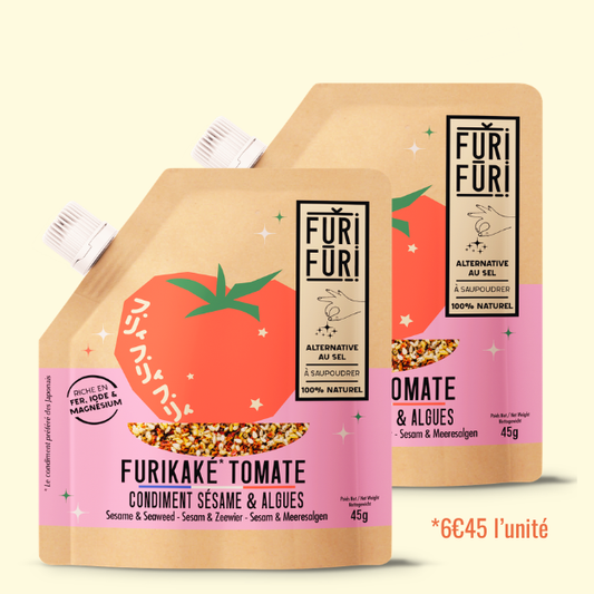 FURIKAKE TOMATO DUO - Alternative to salt - Sesame &amp; seaweed condiment