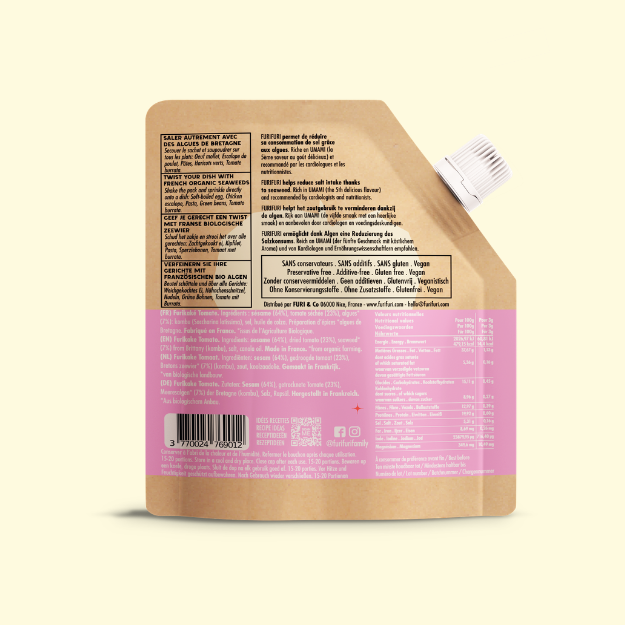 FURIKAKE TOMATO DUO - Alternative to salt - Sesame &amp; seaweed condiment