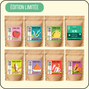 PACK 8 ECO-RECHARGES FURIKAKE - Alternative au sel - Condiment sésame & algues