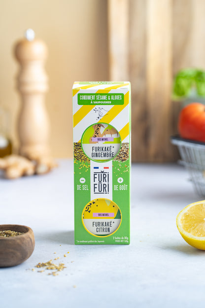 COFFRET CADEAU GINGEMBRE x CITRON - Alternative au sel - Condiment sésame & algues