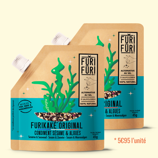 FURIKAKE ORIGINAL DUO - Alternative au sel - Condiment sésame & algues