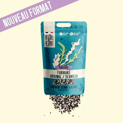 PACK 8 ECO-RECHARGES FURIKAKE ET GOMASIO - Alternative au sel - Condiment sésame & algues