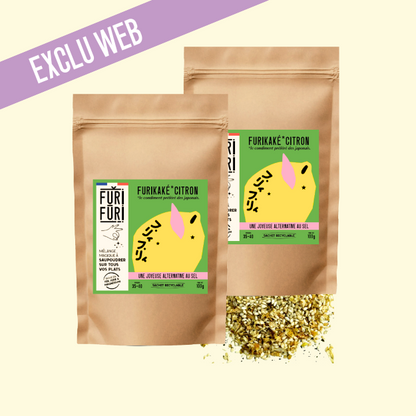 ECO-REFILL FURIKAKE LEMON DUO - Alternative to salt - Sesame &amp; seaweed condiment