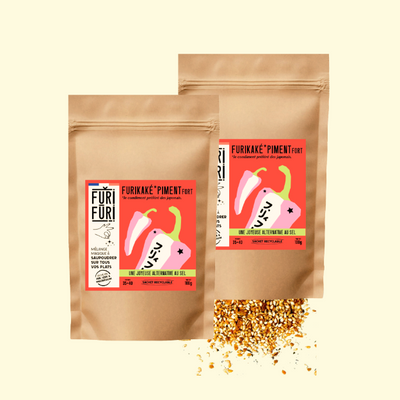 ECO-RECHARGE FURIKAKE PIMENT FORT DUO - Alternative au sel - Condiment sésame & algues