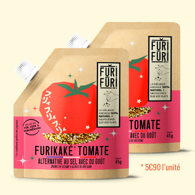 FURIKAKE TOMATE DUO - Alternative au sel - Condiment sésame & algues