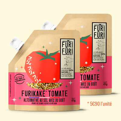 FURIKAKE TOMATE DUO - Alternative au sel - Condiment sésame & algues