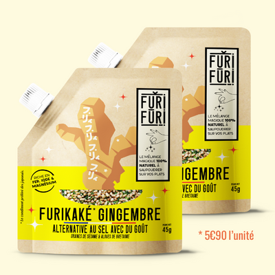 FURIKAKE GINGEMBRE DUO - Alternative au sel - Condiment sésame & algues