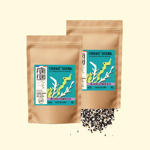 ECO-RECHARGE FURIKAKE ORIGINAL DUO - Alternative au sel - Condiment sésame & algues