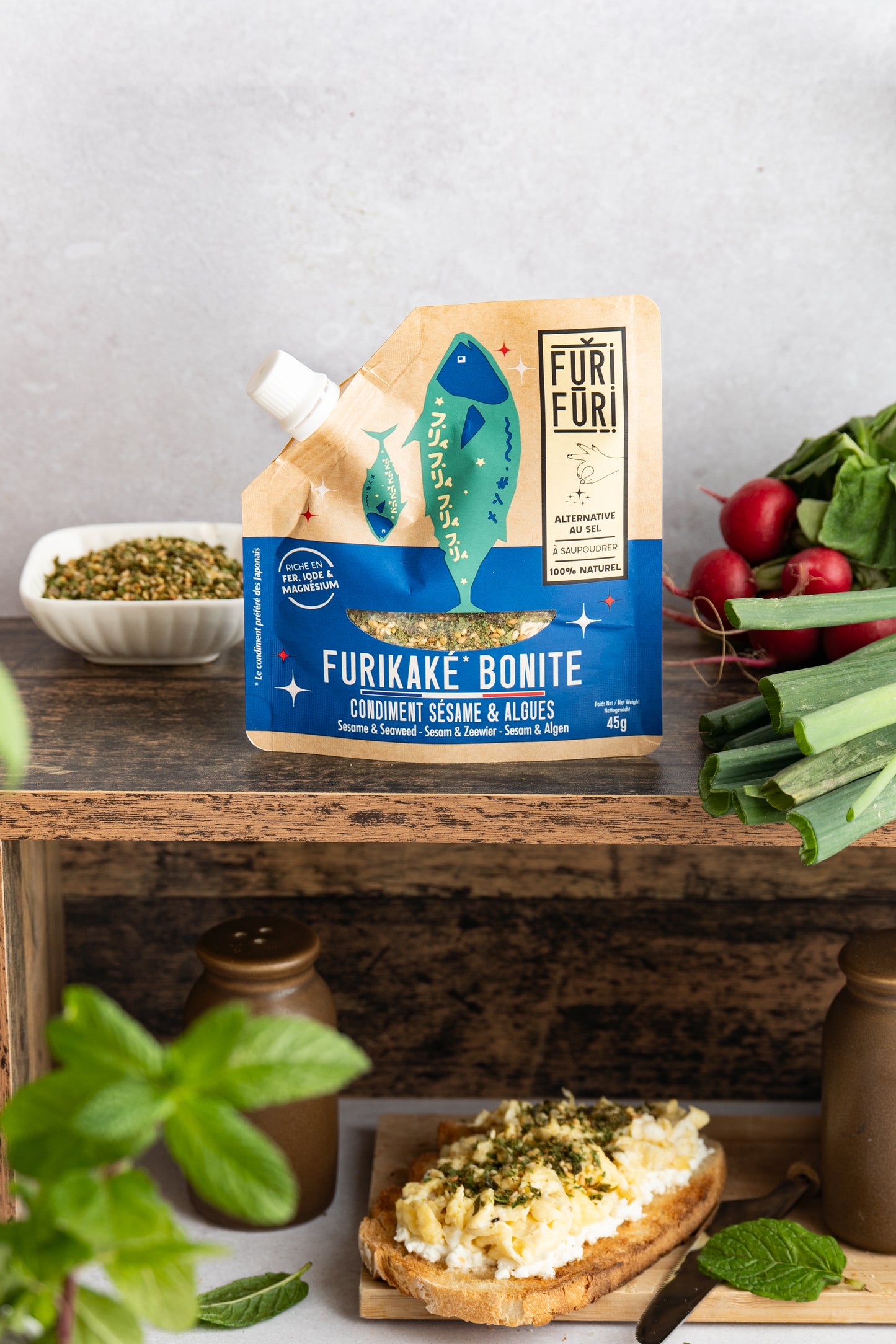 FURIKAKE BONITE DUO - Alternative au sel - Condiment sésame & algues