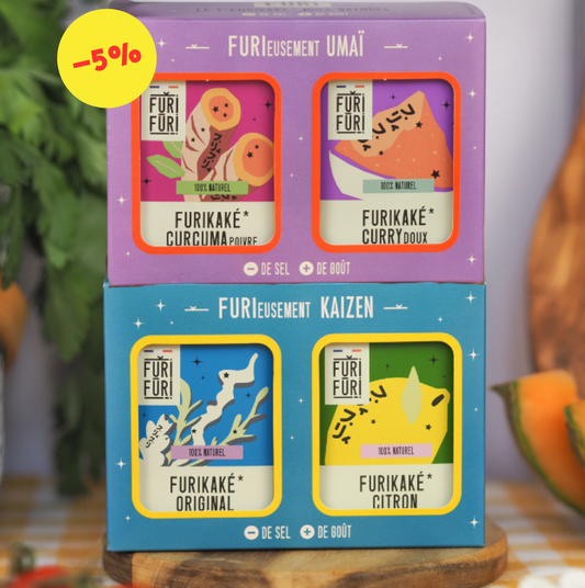 DUO COFFRETS UMAI & KAIZEN - Alternative au sel - Condiment sésame & algues